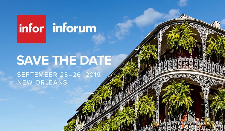 Inforum 2019 Save the Date